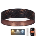 Brilagi - LED Pritemdomas lubinis šviestuvas VELVET SMART LED/24W/230V d. 45 cm 2700-6500K Wi-Fi Tuya juodas/varis + pultelis