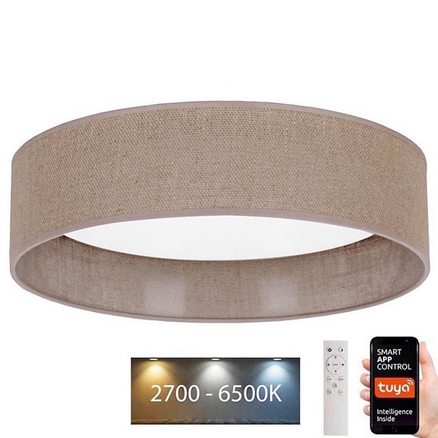 Brilagi - LED Pritemdomas lubinis šviestuvas VELVET SMART LED/24W/230V d. 45 cm 2700-6500K Wi-Fi Tuya ruda + nuotolinio valdymo pultelis