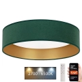 Brilagi - LED Pritemdomas lubinis šviestuvas VELVET SMART LED/24W/230V d. 45 cm 2700-6500K Wi-Fi Tuya žalia/auksinė + nuotolinio valdymo pultas