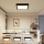 Brilagi - LED pritemdomas lubinis vonios šviestuvas FRAME SMART LED/24W/230V 30x30 cm 3000-6000K IP44 juoda + nuotolinio valdymo pultas