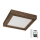 Brilagi - LED pritemdomas lubinis vonios šviestuvas WOODY FRAME LED/24W/230V ąžuolas 30x30 cm 3000-6000K IP44 + nuotolinio valdymo pultas