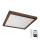 Brilagi - LED pritemdomas lubinis vonios šviestuvas WOODY FRAME LED/50W/230V ąžuolas 60x60 cm 3000-6000K IP44 + nuotolinio valdymo pultas
