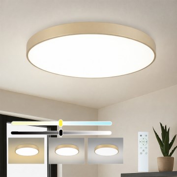 Brilagi - LED pritemdomas lubų šviestuvas POOL SMART LED/100W/230V 3000-6000K 80 cm smėlinė Wi-Fi Tuya + nuotolinis pultas