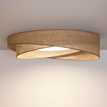 BRILAGI - LED pritemdomas lubų šviestuvas VELVET TWIST LED/36W/230V 3000-6000K skersmuo 65 cm Wi-Fi Tuya Beacon smėlinis + nuotolinio valdymo pultas