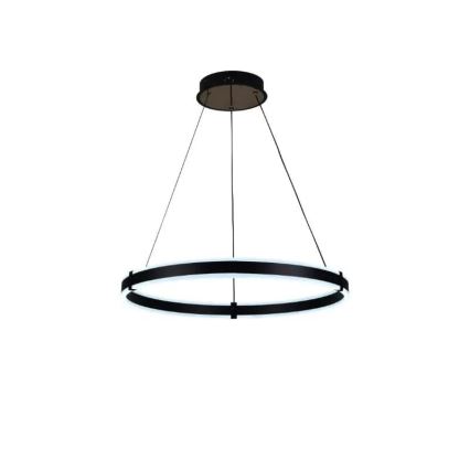 Brilagi - dimeriuojama LED liustra ant laido CIRCLE LED/85W/230V 3000-6500K skersmuo 60 cm juoda + nuotolinis pultas