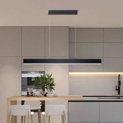 Brilagi - LED Reguliuojamas pakabinamas sietynas SLEEKLINE SMART LED/40W/230V 3000-6000K Wi-Fi Tuya juoda + nuotolinio valdymo pultas