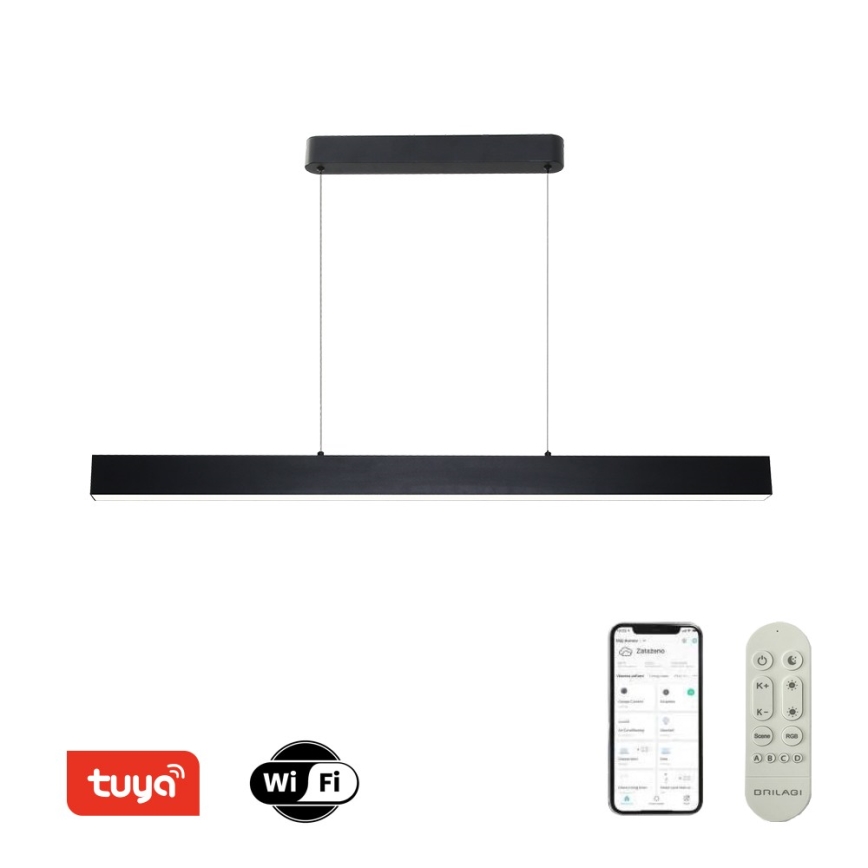Brilagi - LED Reguliuojamas pakabinamas sietynas SLEEKLINE SMART LED/40W/230V 3000-6000K Wi-Fi Tuya juoda + nuotolinio valdymo pultas