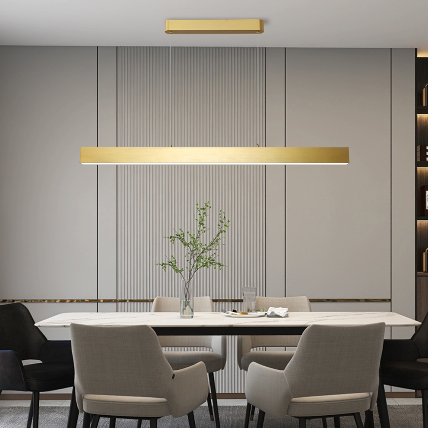 Brilagi - LED Reguliuojamas pakabinamas sietynas SLEEKLINE SMART LED/40W/230V 3000-6000K Wi-Fi Tuya auksas + nuotolinio valdymo pultas
