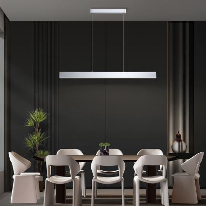 Brilagi - LED Reguliuojamas pakabinamas sietynas SLEEKLINE SMART LED/40W/230V 3000-6000K Wi-Fi Tuya sidabras + nuotolinio valdymo pultas