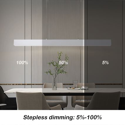Brilagi - LED Reguliuojamas pakabinamas sietynas SLEEKLINE SMART LED/40W/230V 3000-6000K Wi-Fi Tuya balta + nuotolinio valdymo pultas