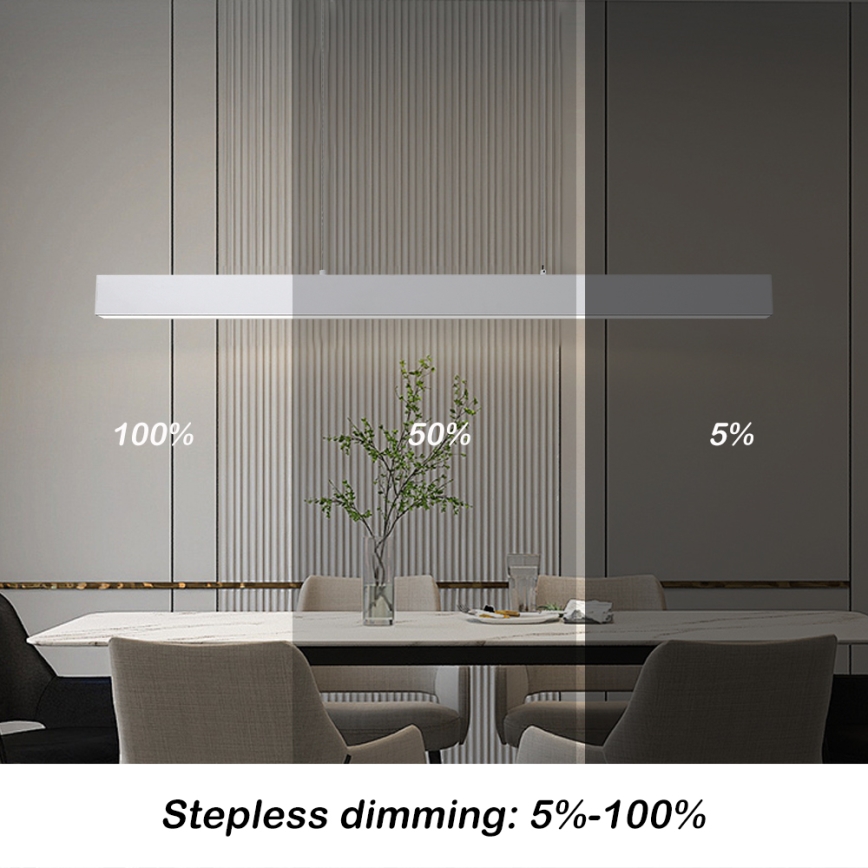 Brilagi - LED Reguliuojamas pakabinamas sietynas SLEEKLINE SMART LED/40W/230V 3000-6000K Wi-Fi Tuya balta + nuotolinio valdymo pultas