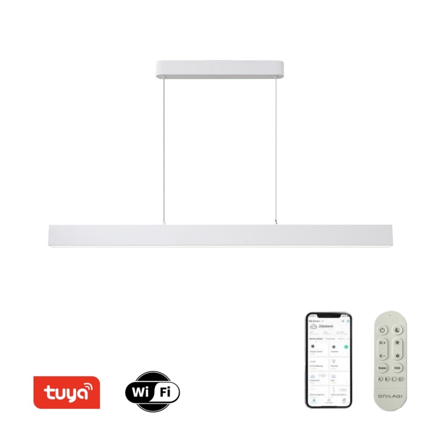 Brilagi - LED Reguliuojamas pakabinamas sietynas SLEEKLINE SMART LED/40W/230V 3000-6000K Wi-Fi Tuya balta + nuotolinio valdymo pultas