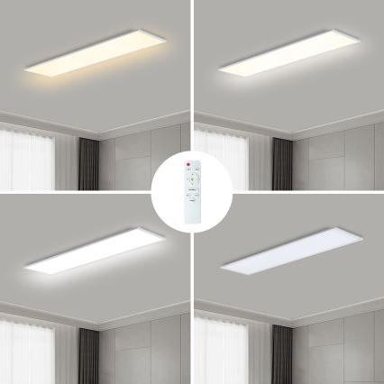 Brilagi - reguliuojamo ryškumo LED lubinis šviestuvas SLIMFRAME LED/58W/230V 120x30 cm 3000-6000K balta + nuotolinis valdymas