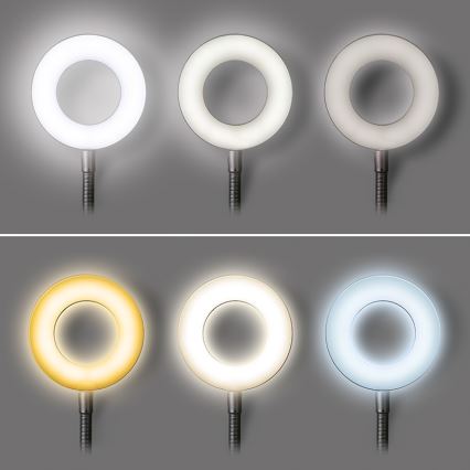 Brilagi -LED Pritemdomas šviestuvas su segtuku ORBELA LED/8W/230V 3000/4000/5000K juoda