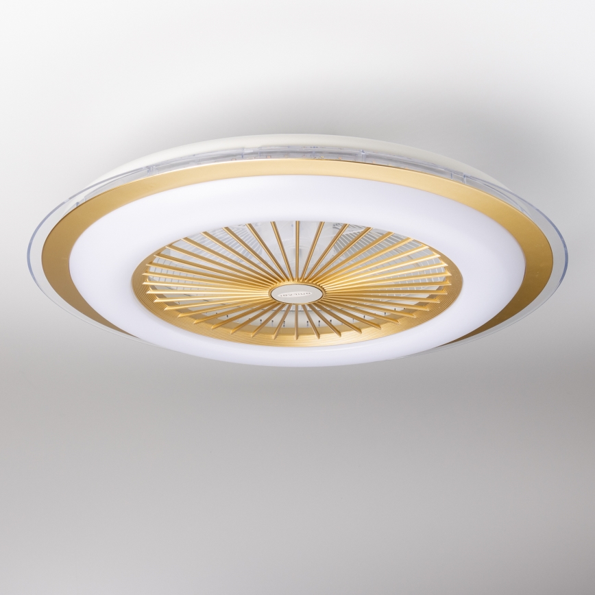 Brilagi - LED Pritemdomas šviestuvas su ventiliatoriumi RONDA LED/48W/230V aukso + VP
