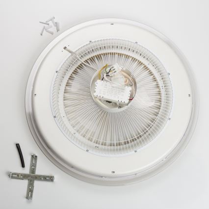 Brilagi - LED Pritemdomas šviestuvas su ventiliatoriumi RONDA LED/48W/230V baltas + VP