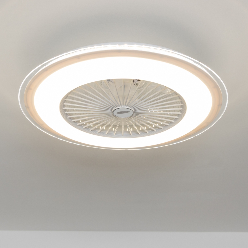 Brilagi - LED Pritemdomas šviestuvas su ventiliatoriumi RONDA LED/48W/230V baltas + VP