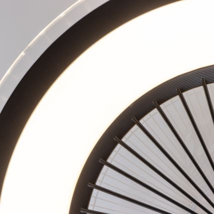 Brilagi - LED Pritemdomas šviestuvas su ventiliatoriumi RONDA LED/48W/230V juodas + VP