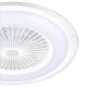 Brilagi - LED Pritemdomas šviestuvas su ventiliatoriumi RONDA LED/65W/230V 3000-6500K baltas + valdymo pultas