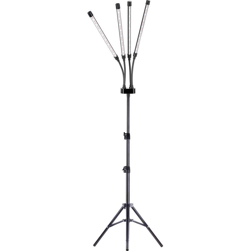 Brilagi - LED Pritemdomas lankstus Toršeras augalams auginti VITABLOOM 4xLED/7,5W/230V juoda