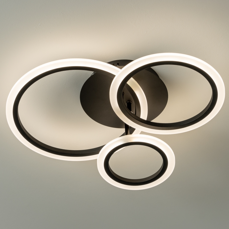 Brilagi - LED Pritemdomas tvirtinamas sietynas ORBITS LED/40W/230V 3000-6500K juoda + nuotolinio valdymo pultas