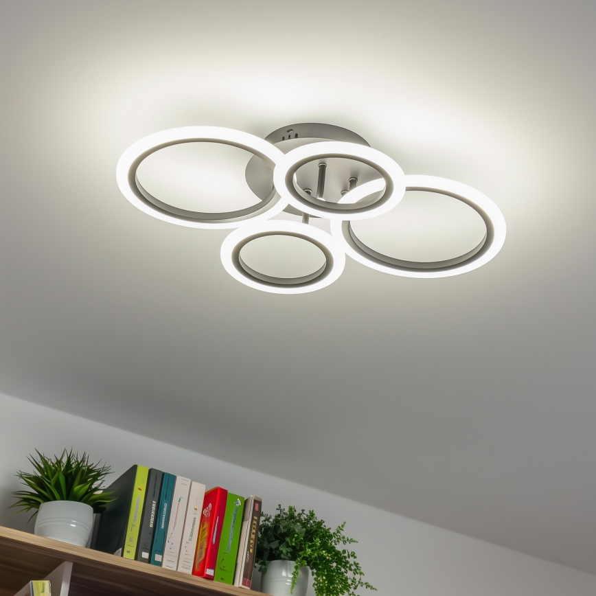 Brilagi - LED Pritemdomas tvirtinamas sietynas ORBITS LED/50W/230V 3000-6500K antracitas + nuotolinio valdymo pultas