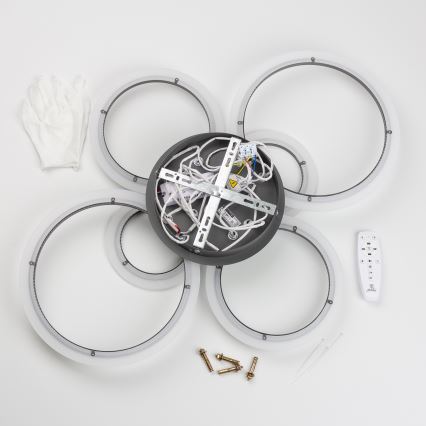 Brilagi - LED Pritemdomas tvirtinamas sietynas ORBITS LED/85W/230V 3000-6500K antracitas + nuotolinio valdymo pultas