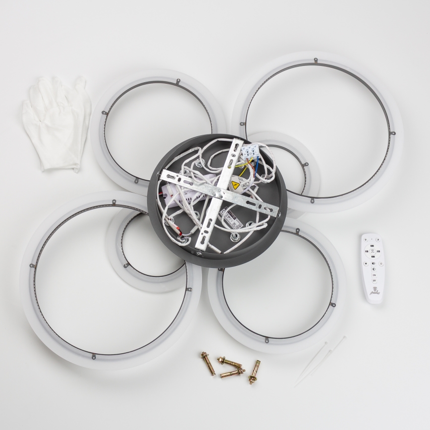 Brilagi - LED Pritemdomas tvirtinamas sietynas ORBITS LED/85W/230V 3000-6500K antracitas + nuotolinio valdymo pultas