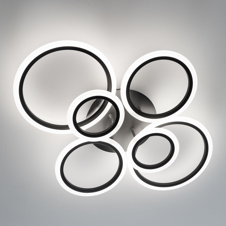 Brilagi - LED Pritemdomas tvirtinamas sietynas ORBITS LED/85W/230V 3000-6500K juoda + nuotolinio valdymo pultas