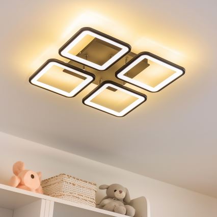 Brilagi - LED Pritemdomas tvirtinamas sietynas SQUARED LED/85W/230V 3000-6500K + nuotolinio valdymo pultas