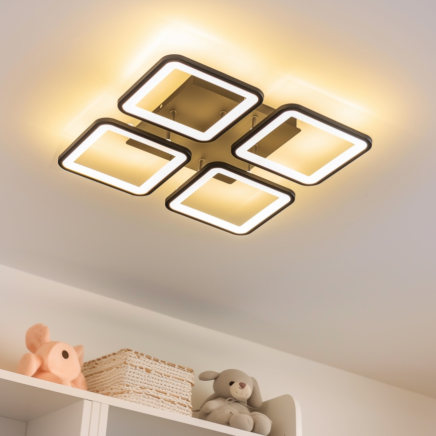 Brilagi - LED Pritemdomas tvirtinamas sietynas SQUARED LED/85W/230V 3000-6500K + nuotolinio valdymo pultas