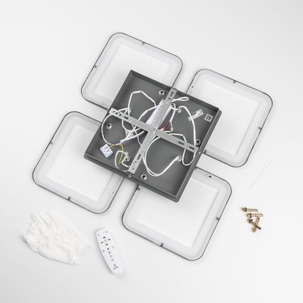 Brilagi - LED Pritemdomas tvirtinamas sietynas SQUARED LED/85W/230V 3000-6500K + nuotolinio valdymo pultas