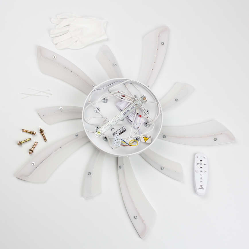 Brilagi - LED Pritemdomas tvirtinamas sietynas TWIST LED/55W/230V 3000-6500K balta + nuotolinio valdymo pultas