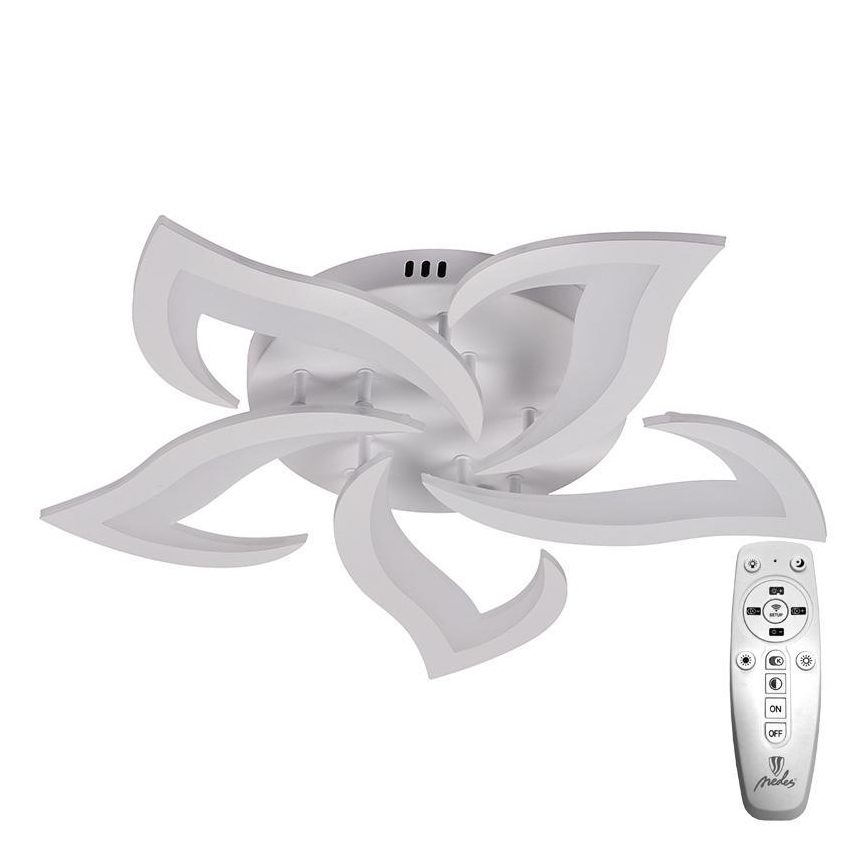 Brilagi - LED Pritemdomas tvirtinamas sietynas TWIST LED/55W/230V 3000-6500K balta + nuotolinio valdymo pultas