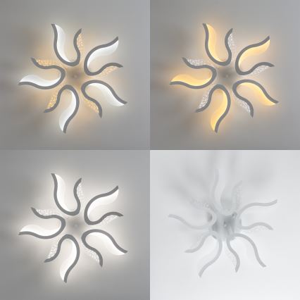 Brilagi - LED Pritemdomas tvirtinamas sietynas TWIST LED/65W/230V 3000-6500K balta + nuotolinio valdymo pultas