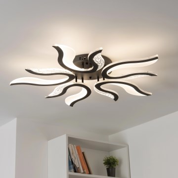 Brilagi - LED Pritemdomas tvirtinamas sietynas TWIST LED/65W/230V 3000-6500K juoda + nuotolinio valdymo pultas