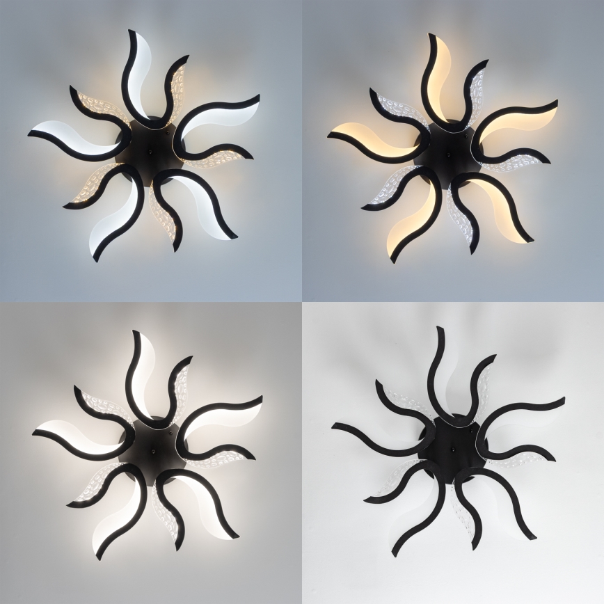 Brilagi - LED Pritemdomas tvirtinamas sietynas TWIST LED/65W/230V 3000-6500K juoda + nuotolinio valdymo pultas