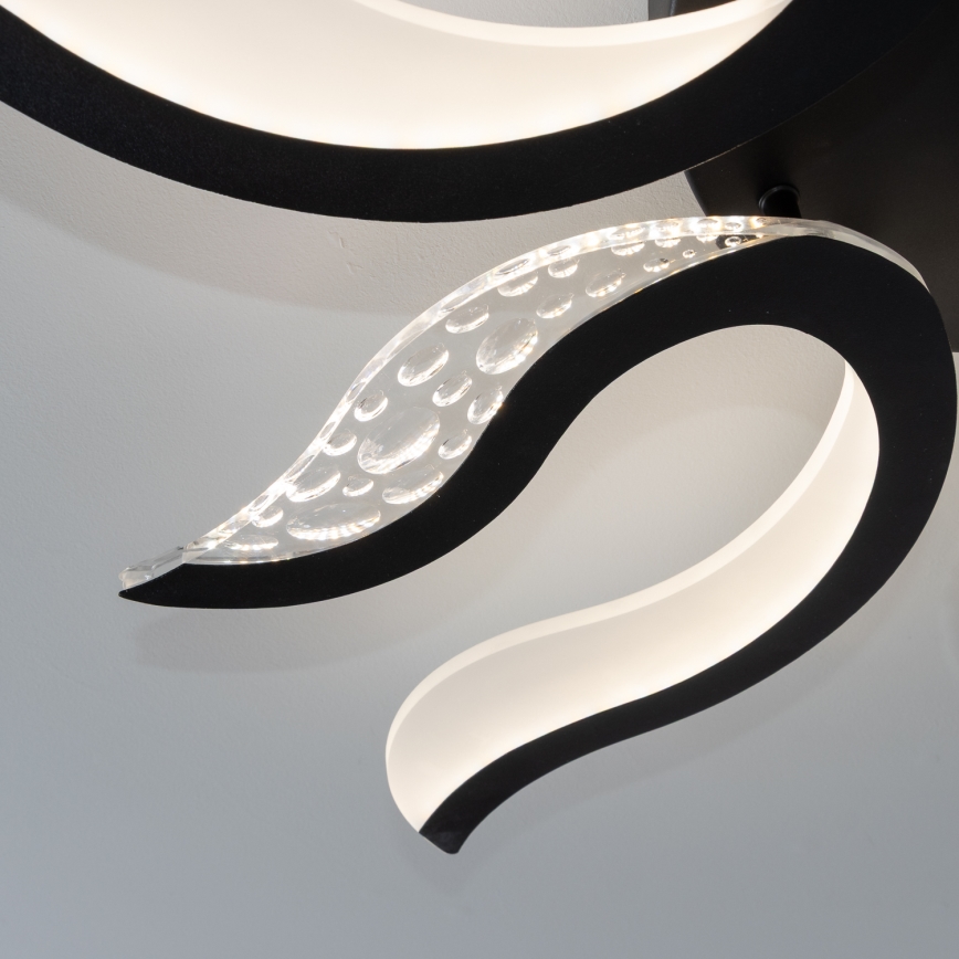 Brilagi - LED Pritemdomas tvirtinamas sietynas TWIST LED/65W/230V 3000-6500K juoda + nuotolinio valdymo pultas
