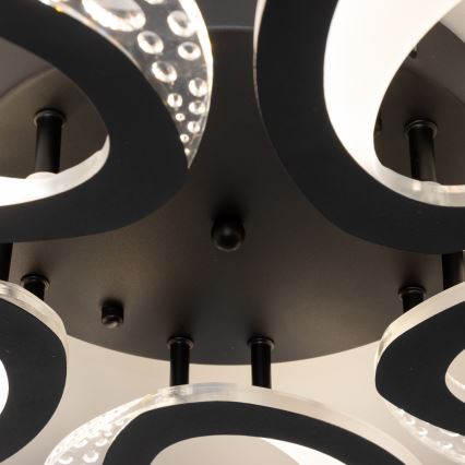 Brilagi - LED Pritemdomas tvirtinamas sietynas TWIST LED/65W/230V 3000-6500K juoda + nuotolinio valdymo pultas