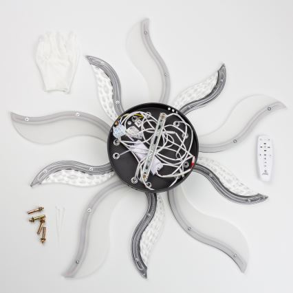 Brilagi - LED Pritemdomas tvirtinamas sietynas TWIST LED/65W/230V 3000-6500K juoda + nuotolinio valdymo pultas