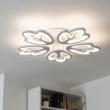 Brilagi - LED Pritemdomas tvirtinamas sietynas TWIST LED/80W/230V 3000-6500K balta + nuotolinio valdymo pultas