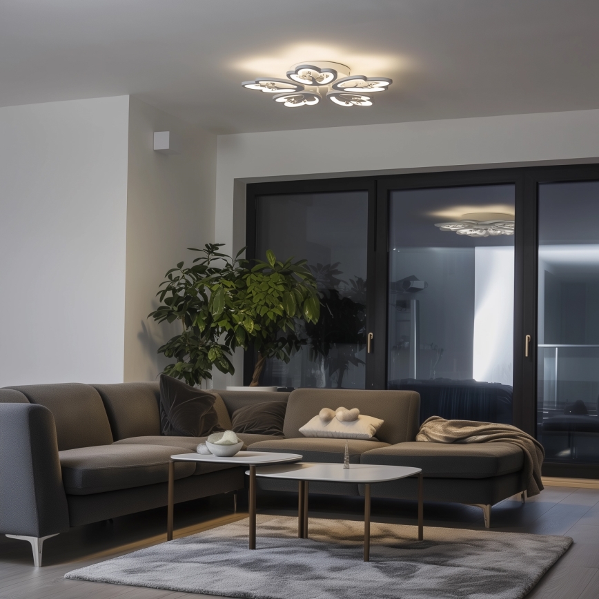 Brilagi - LED Pritemdomas tvirtinamas sietynas TWIST LED/80W/230V 3000-6500K balta + nuotolinio valdymo pultas