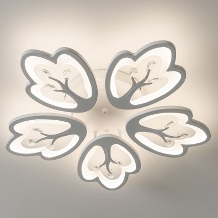 Brilagi - LED Pritemdomas tvirtinamas sietynas TWIST LED/80W/230V 3000-6500K balta + nuotolinio valdymo pultas