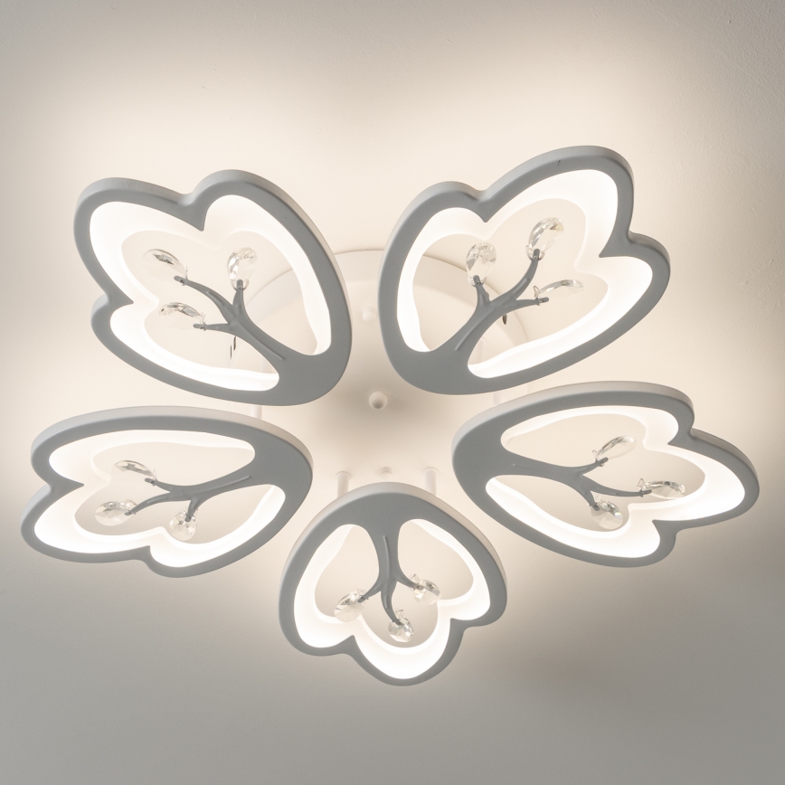 Brilagi - LED Pritemdomas tvirtinamas sietynas TWIST LED/80W/230V 3000-6500K balta + nuotolinio valdymo pultas