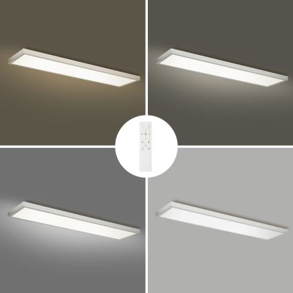 Brilagi - LED pritemdomas lubinis vonios šviestuvas FRAME SMART LED/50W/230V 120x30 cm 3000-6000K IP44 sidabras + nuotolinio valdymo pultas