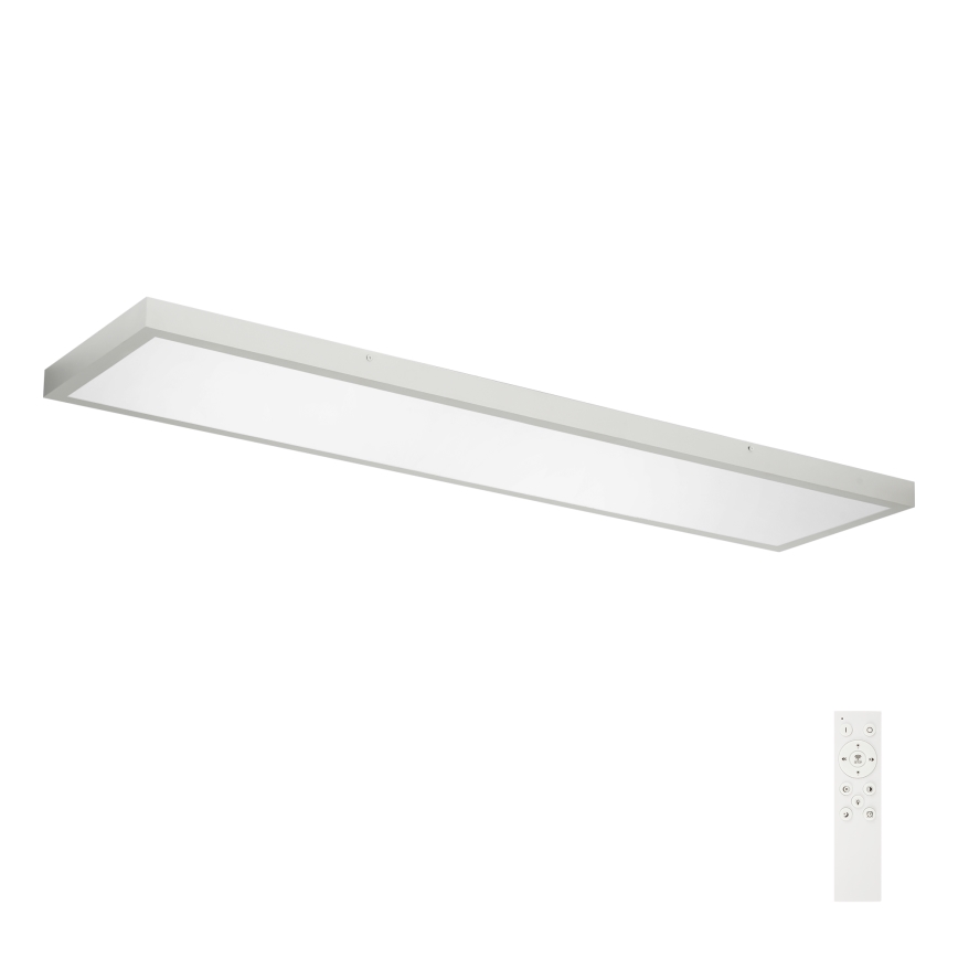 Brilagi - LED pritemdomas lubinis vonios šviestuvas FRAME SMART LED/50W/230V 120x30 cm 3000-6000K IP44 sidabras + nuotolinio valdymo pultas