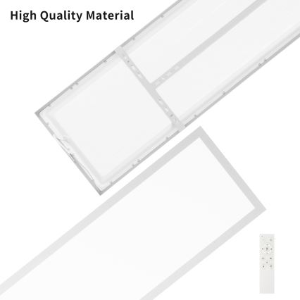 Brilagi - LED pritemdomas lubinis vonios šviestuvas FRAME SMART LED/50W/230V 120x30 cm 3000-6000K IP44 sidabras + nuotolinio valdymo pultas