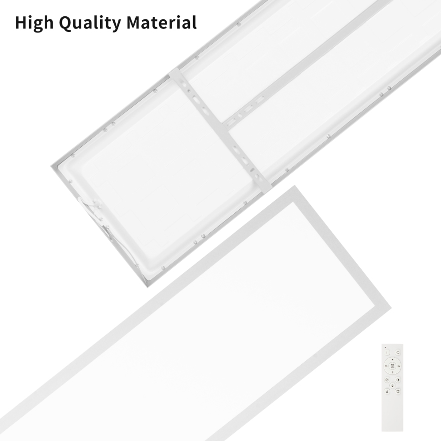 Brilagi - LED pritemdomas lubinis vonios šviestuvas FRAME SMART LED/50W/230V 120x30 cm 3000-6000K IP44 sidabras + nuotolinio valdymo pultas