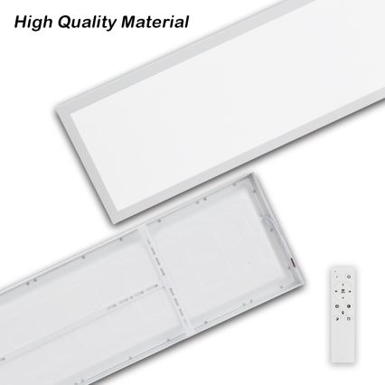 Brilagi - LED pritemdomas lubinis vonios šviestuvas FRAME SMART LED/50W/230V 30x120 cm 3000-6000K IP44 balta + nuotolinio valdymo pultas