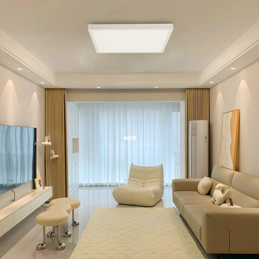 Brilagi - LED pritemdomas lubinis vonios šviestuvas FRAME SMART LED/50W/230V 60x60 cm 3000-6000K IP44 balta + nuotolinio valdymo pultas